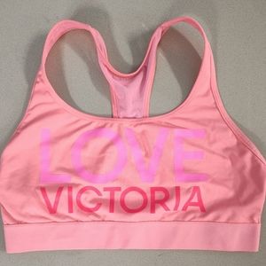 Victoria Secret Sports Bra with Mesh backing in Coral